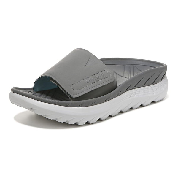 Vionic Rejuvenate Recovery Sandal Slide Charcoal Vapor