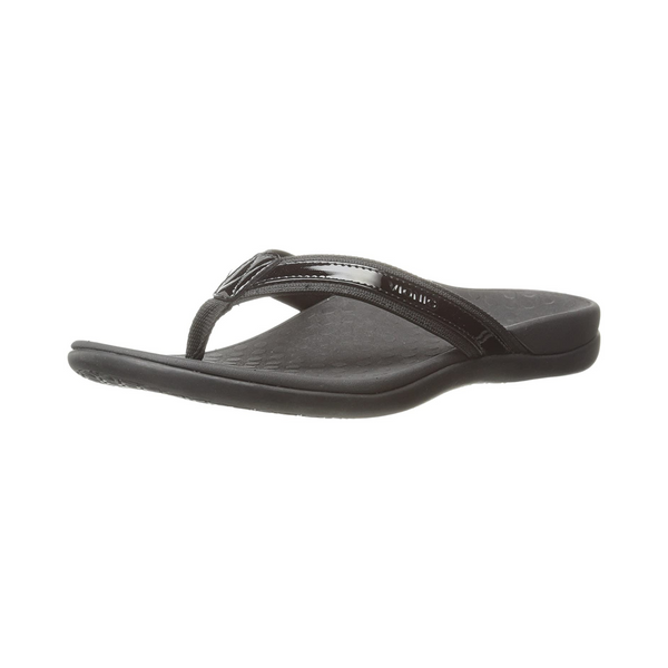 Vionic Womens Tide II Toe Post Sandal Black